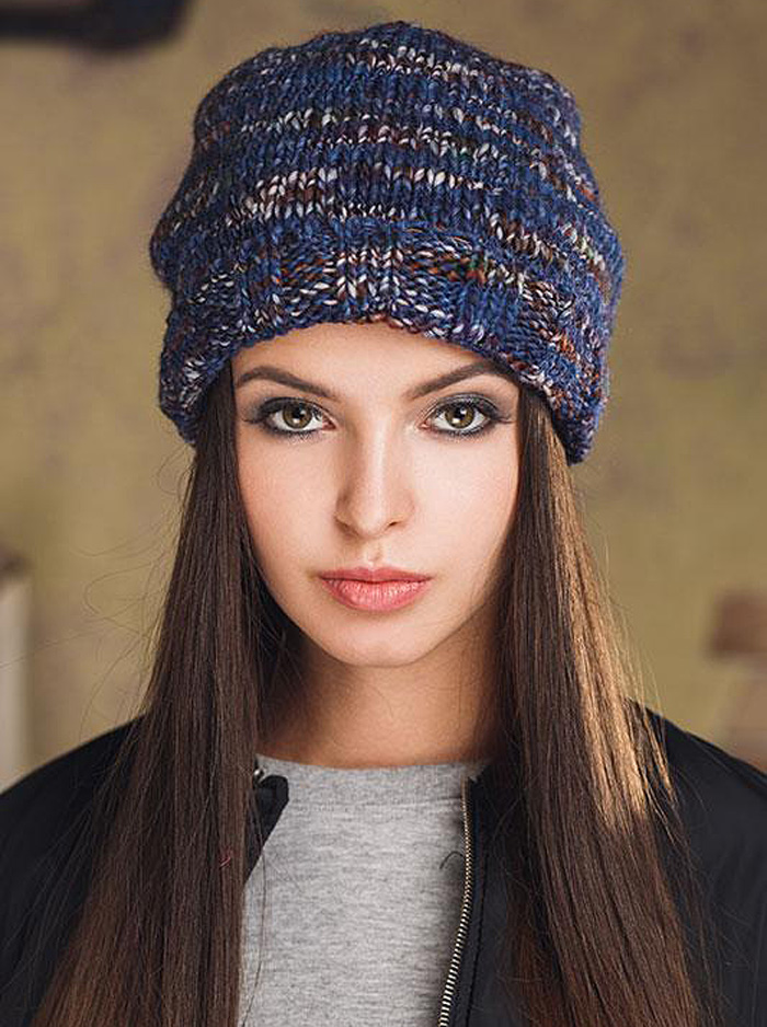 Шапка Haley 88 синий 22 т.зеленый Supershapka